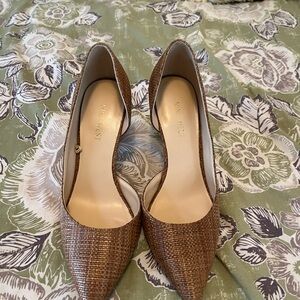 Nine West Textured Brown Heels